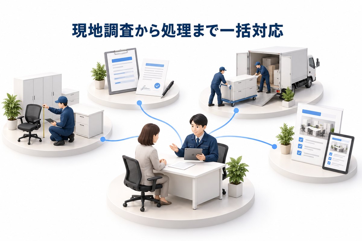 現地調査から処理まで一括対応